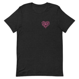 Premier Flamingos Heart Yacht Rock Uni-Sex T-Shirt