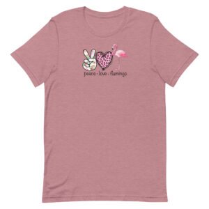 Premier Peace Love Flamingos Yacht Rock Unisex T-Shirt