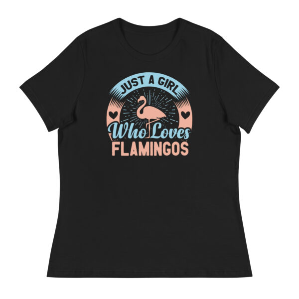 Premier Girl Who Loves Flamingos Yacht Rock Unisex T-Shirt - Image 2