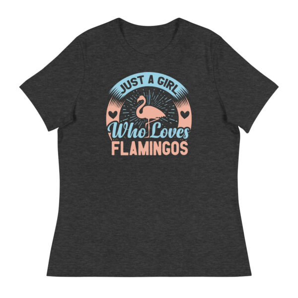 Premier Girl Who Loves Flamingos Yacht Rock Unisex T-Shirt - Image 4