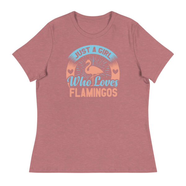 Premier Girl Who Loves Flamingos Yacht Rock Unisex T-Shirt - Image 6